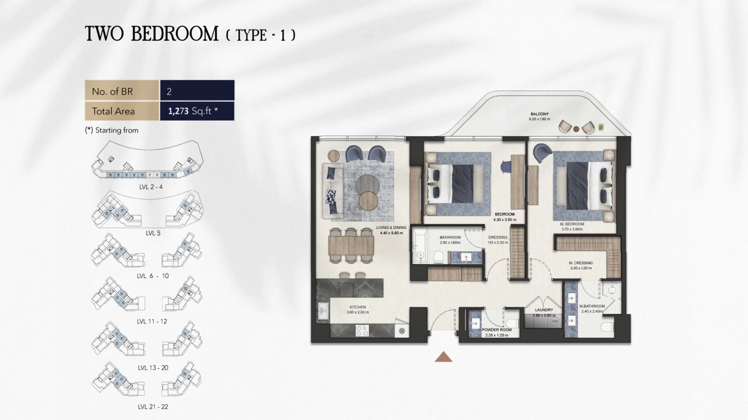 2 BR - Type B